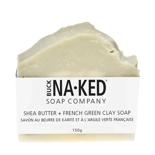 Buck Naked Soap Company - Shea Butter & French Green Clay Soap - 150g/5oz