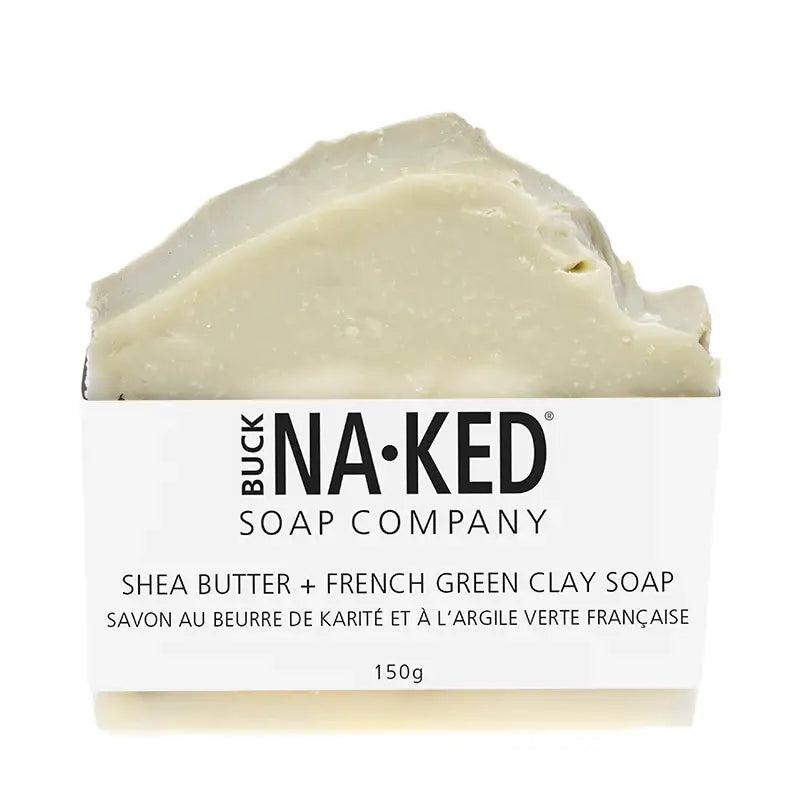 Buck Naked Soap Company - Shea Butter & French Green Clay Soap - 150g/5oz