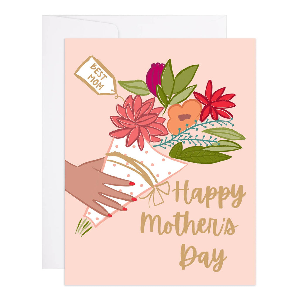 9th Letter Press - Best Mom Flowers