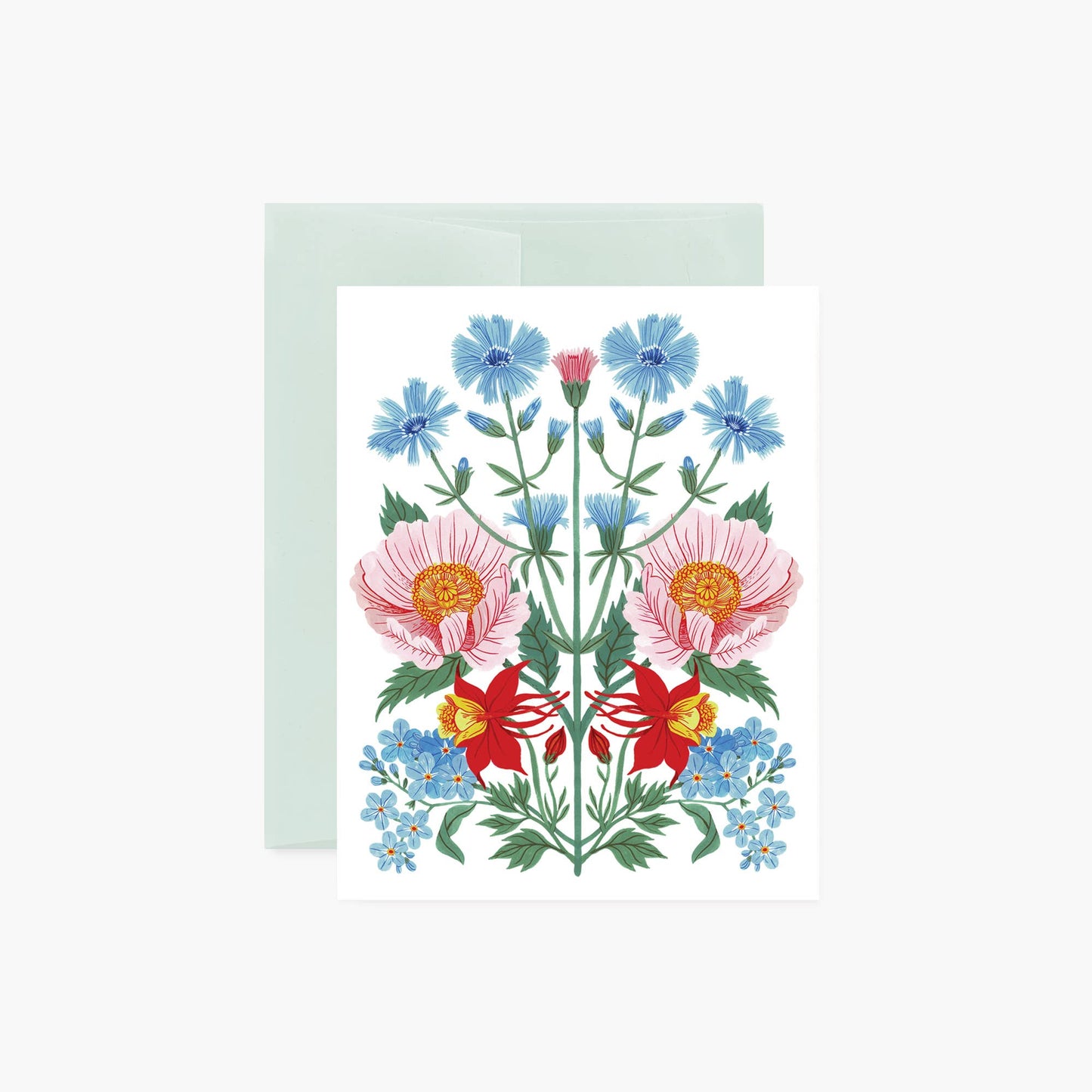 Botanica Paper Co. - BLUE FLORA | greeting card