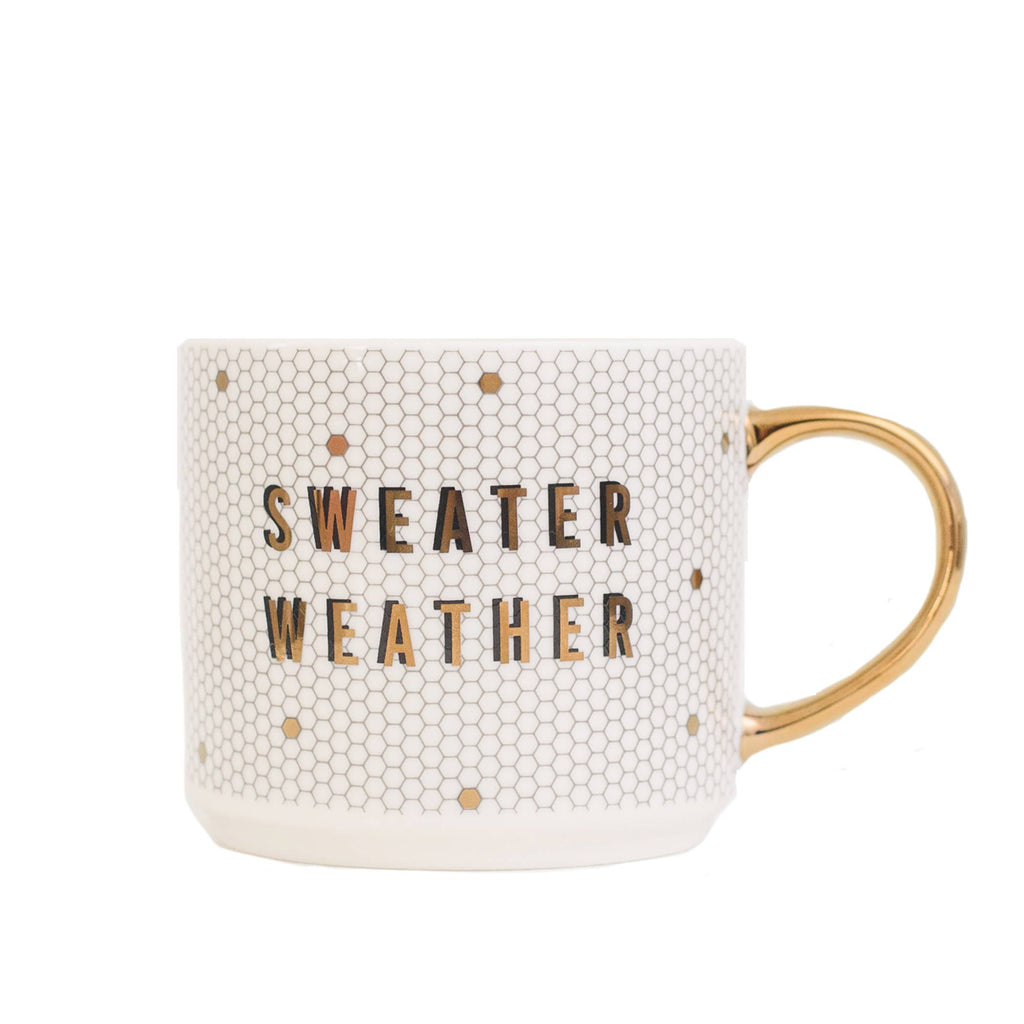 Sweet Water Decor - Sweater Weather Tile Coffee Mug -Christmas Home Decor & Gift