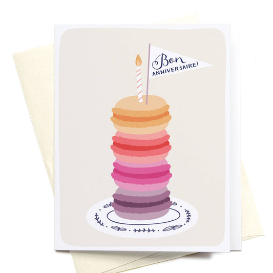 onderkast studio - Bon Anniversaire Macarons Greeting Card