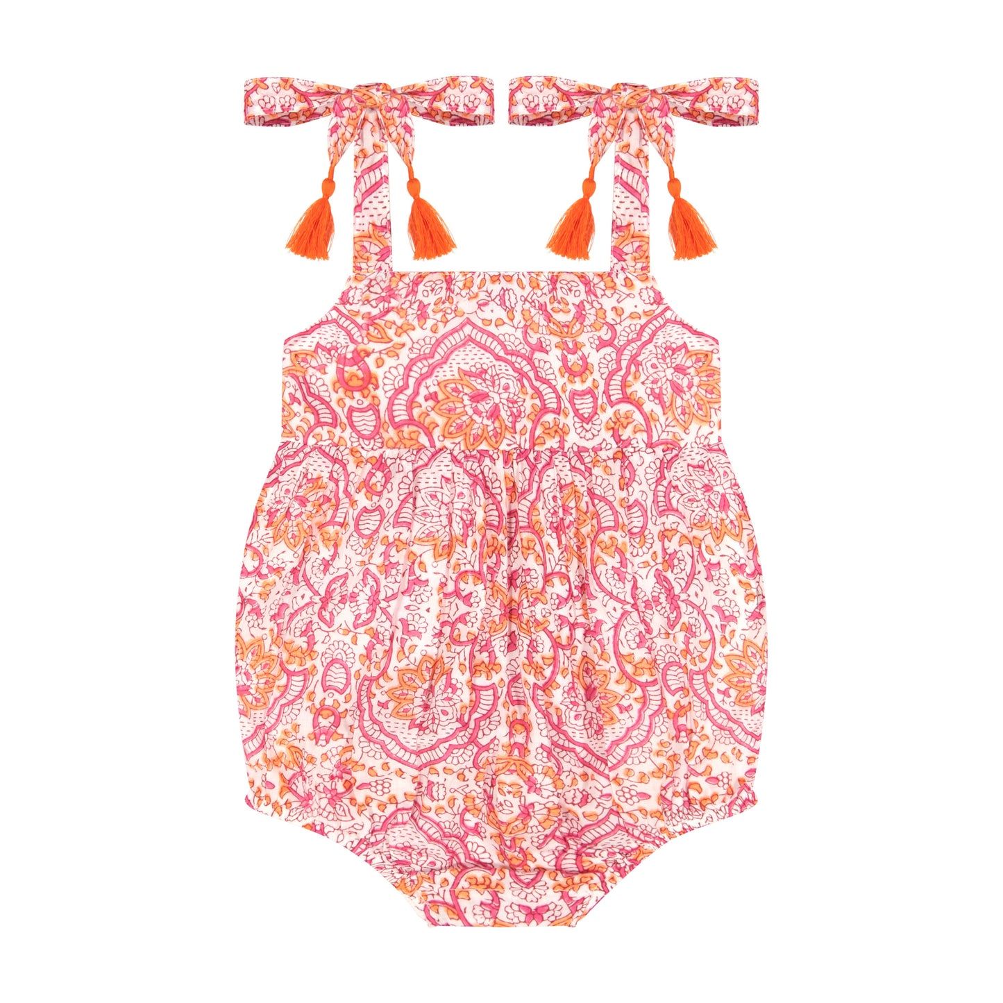 Mer St. Barth - Zoe baby romper sai block print, 6-12 mo