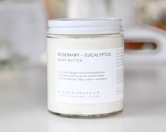 Wicked Soaps Co. - Rosemary + Eucalyptus Emulsified Body Butter