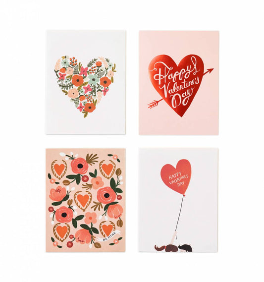 Valentine's Day Cards, Assorted Set of Four