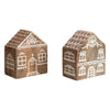 Hand-Painted Mango Wood Holiday House: Small
