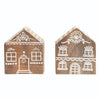 Hand-Painted Mango Wood Holiday House: Small